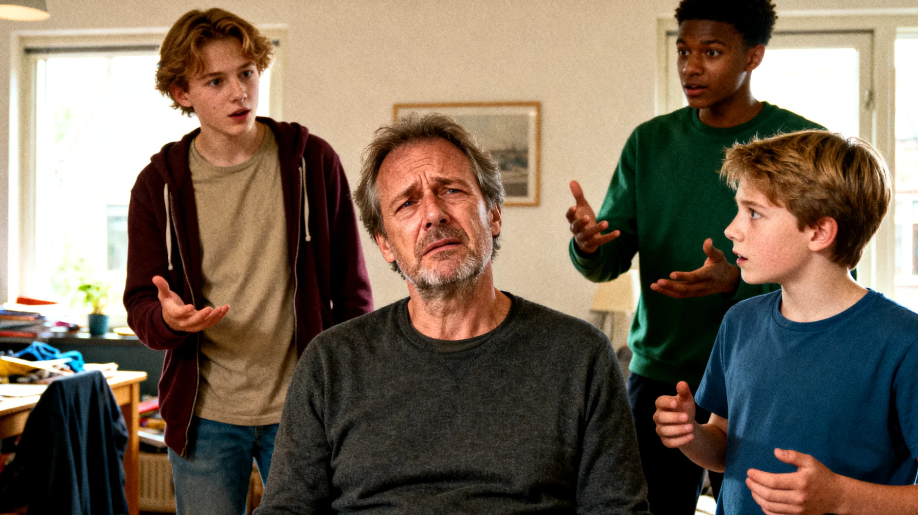 Vader heeft moeite met 'nee' zeggen tegen zijn jongvolwassen kinderen"